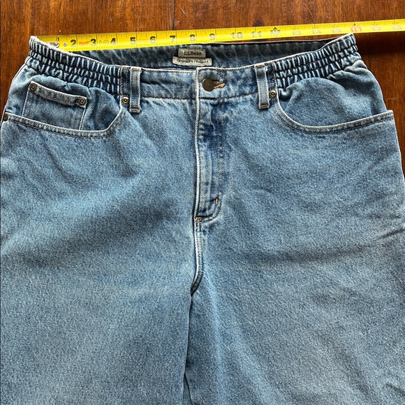 VTG LL Bean Flannel Lined Original Fit/Relaxed Jeans Size 14 - Picture 7 of 12